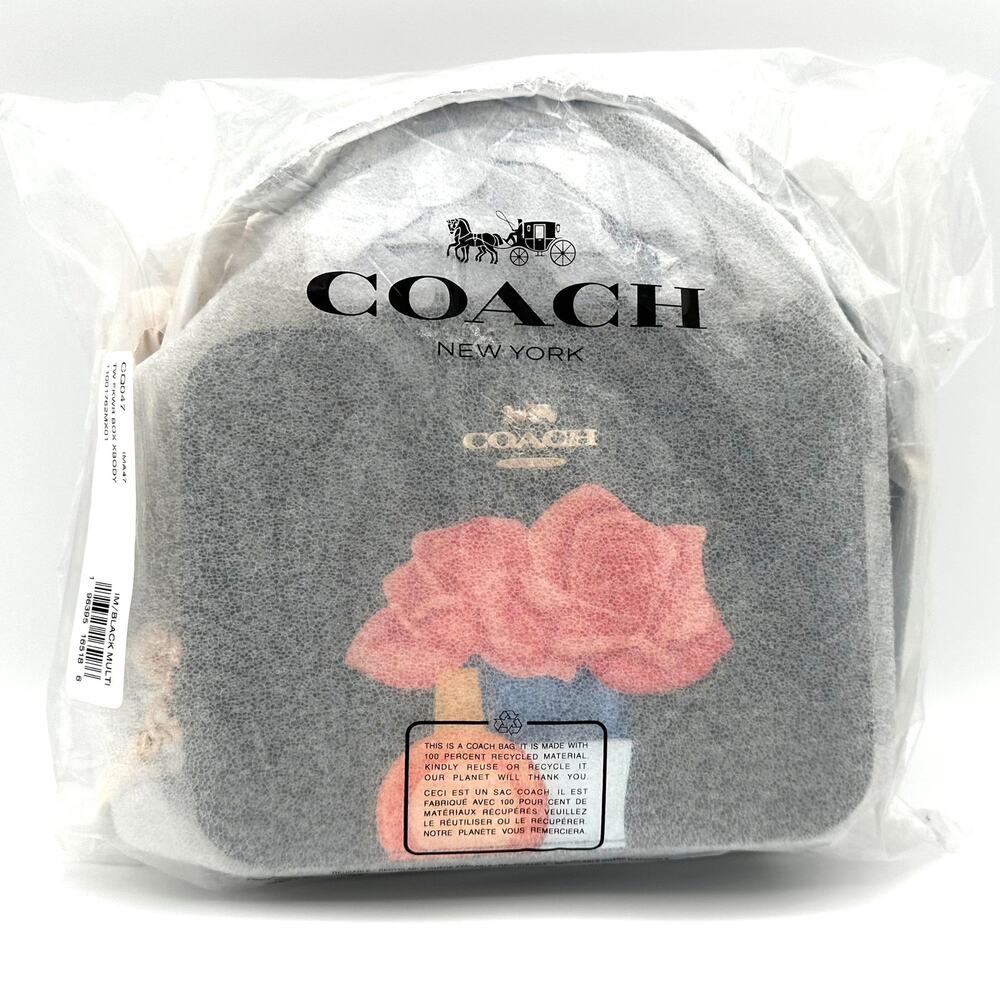 Coach X Tom Wesselmann Box Crossbody Black Leather CQ047 - Picture 8 of 8